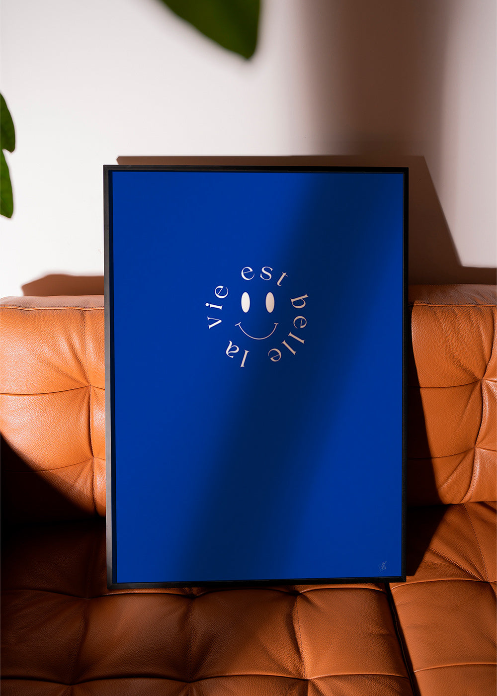 Ilustrace úsměv typografická modrá – Product1