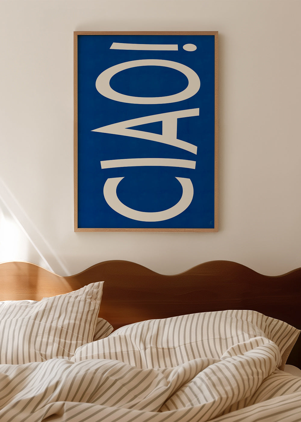 Typografické dílo 'CIAO' v modré – Product3