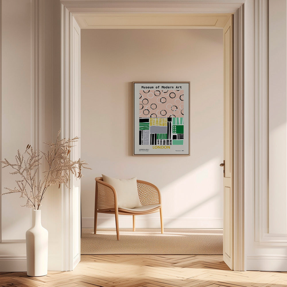 Cestovní plakát s typografickým motivem Londýn – Canvas1