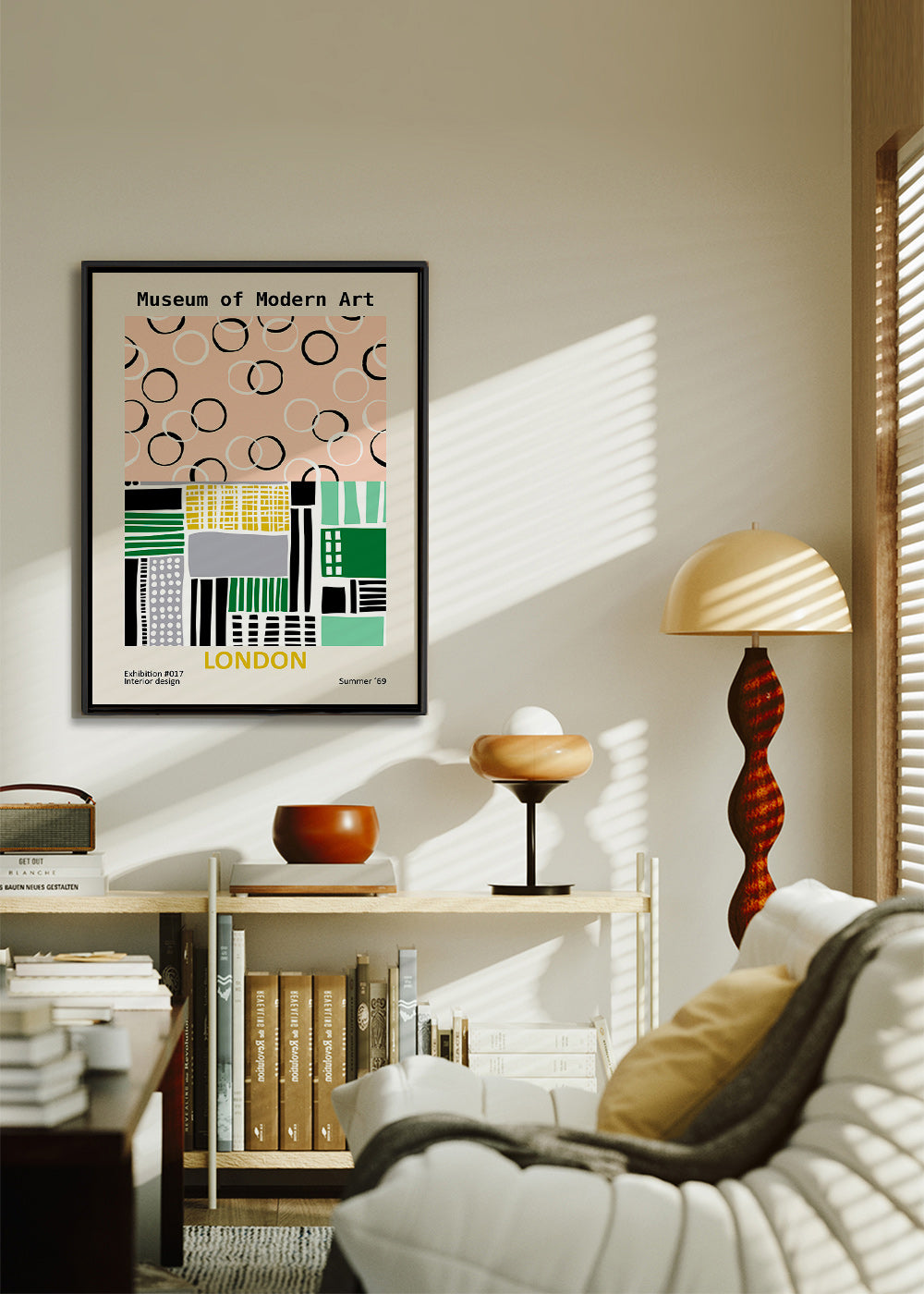 Cestovní plakát s typografickým motivem Londýn – Canvas2
