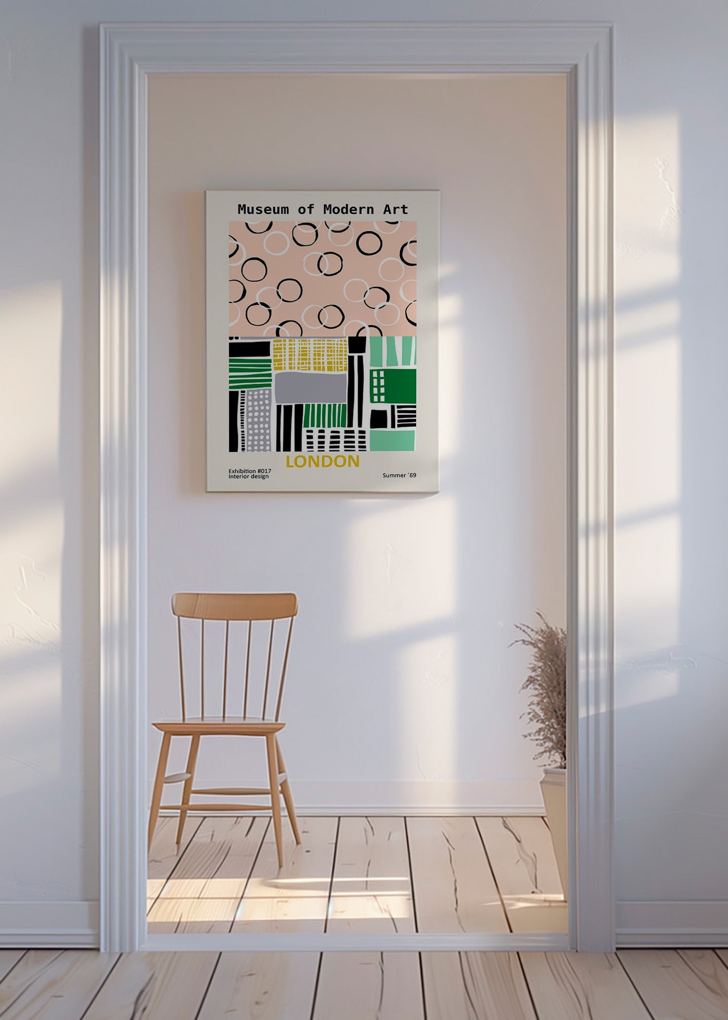 Cestovní plakát s typografickým motivem Londýn – Canvas