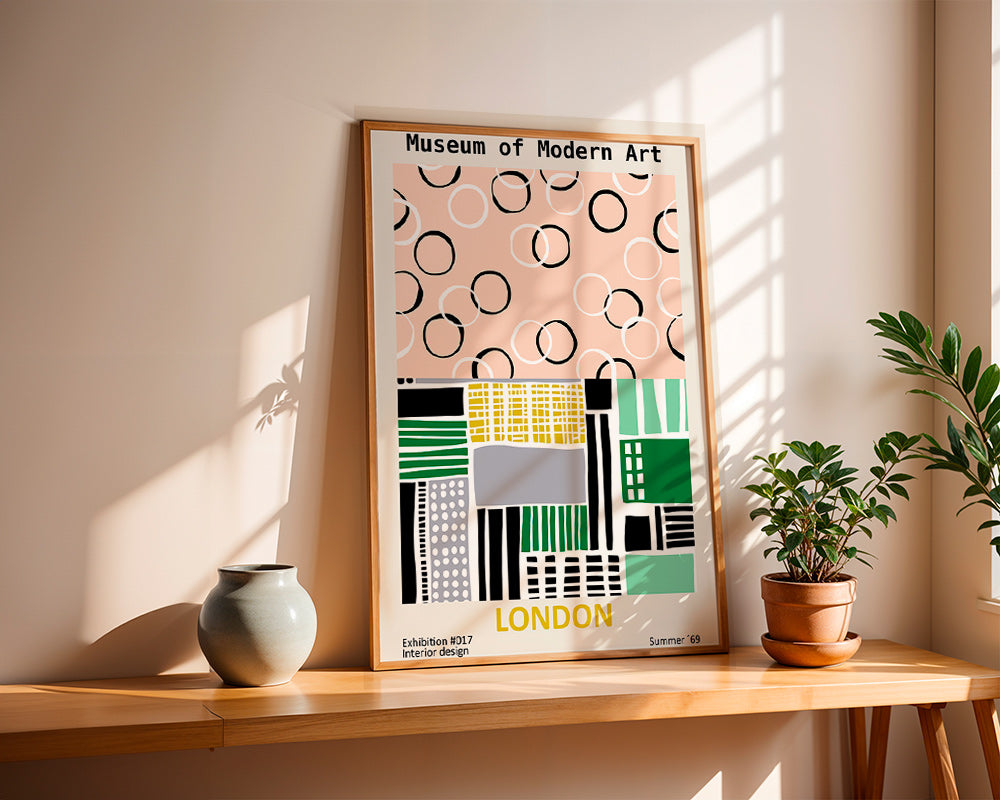 Cestovní plakát s typografickým motivem Londýn – Product3