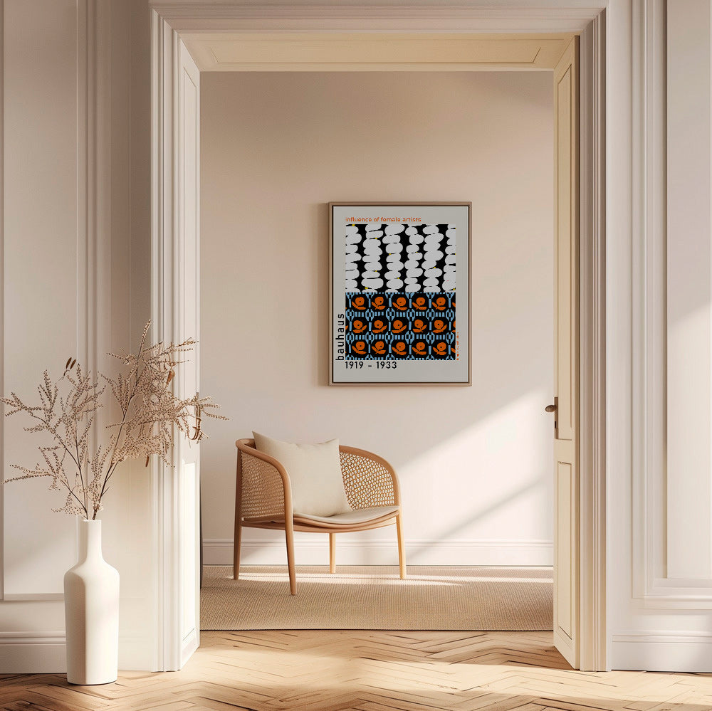 Vintage plakát Bauhaus s geometrickými motivy – Canvas1