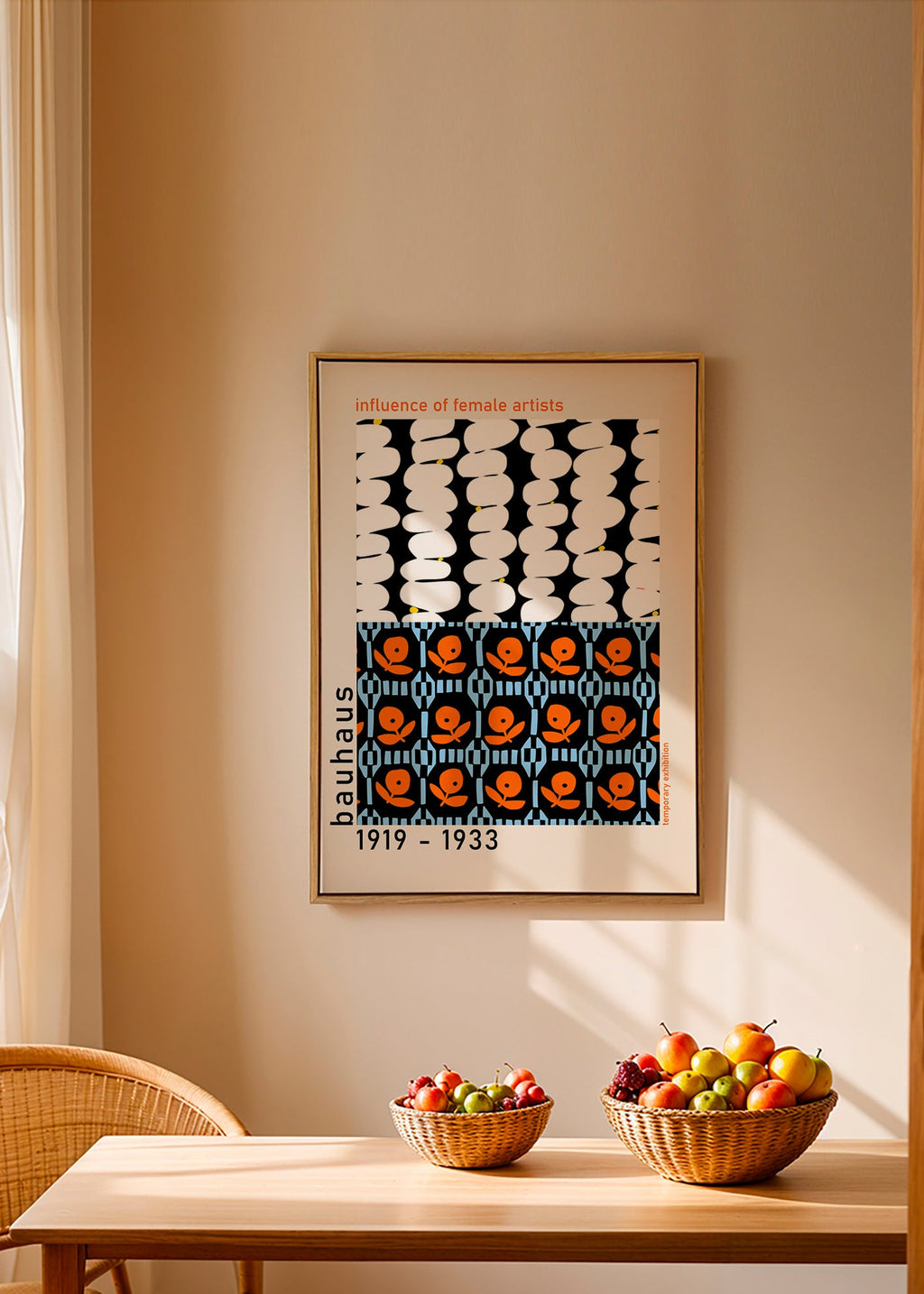 Vintage plakát Bauhaus s geometrickými motivy – Canvas2