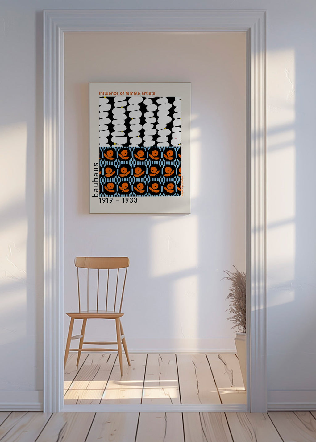 Vintage plakát Bauhaus s geometrickými motivy – Canvas