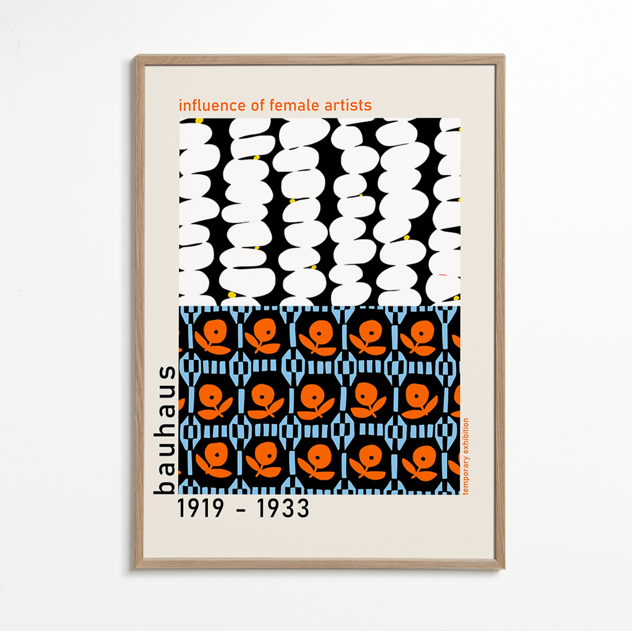 Vintage plakát Bauhaus s geometrickými motivy – Oak Frame