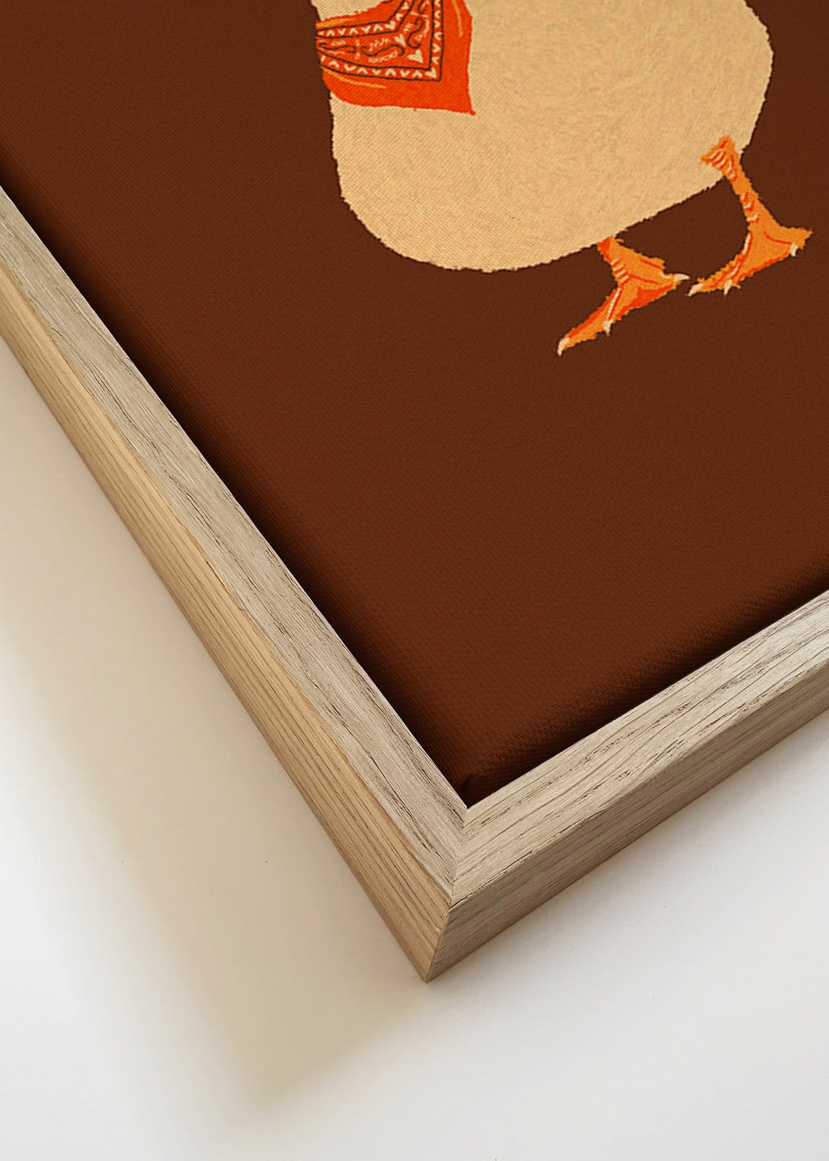 Ilustrace kačera kovboje – Canvas detail