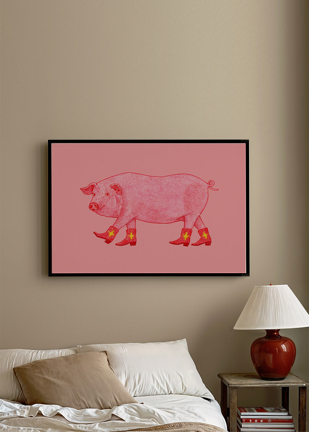 Ilustrace prasátka kovbojky – Product3