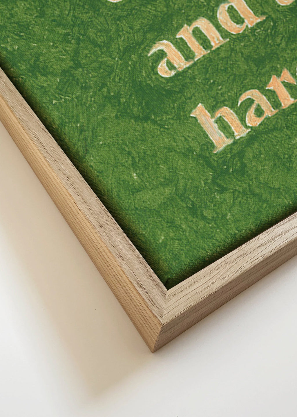 Vintage typografický plakát s citátem – Canvas detail