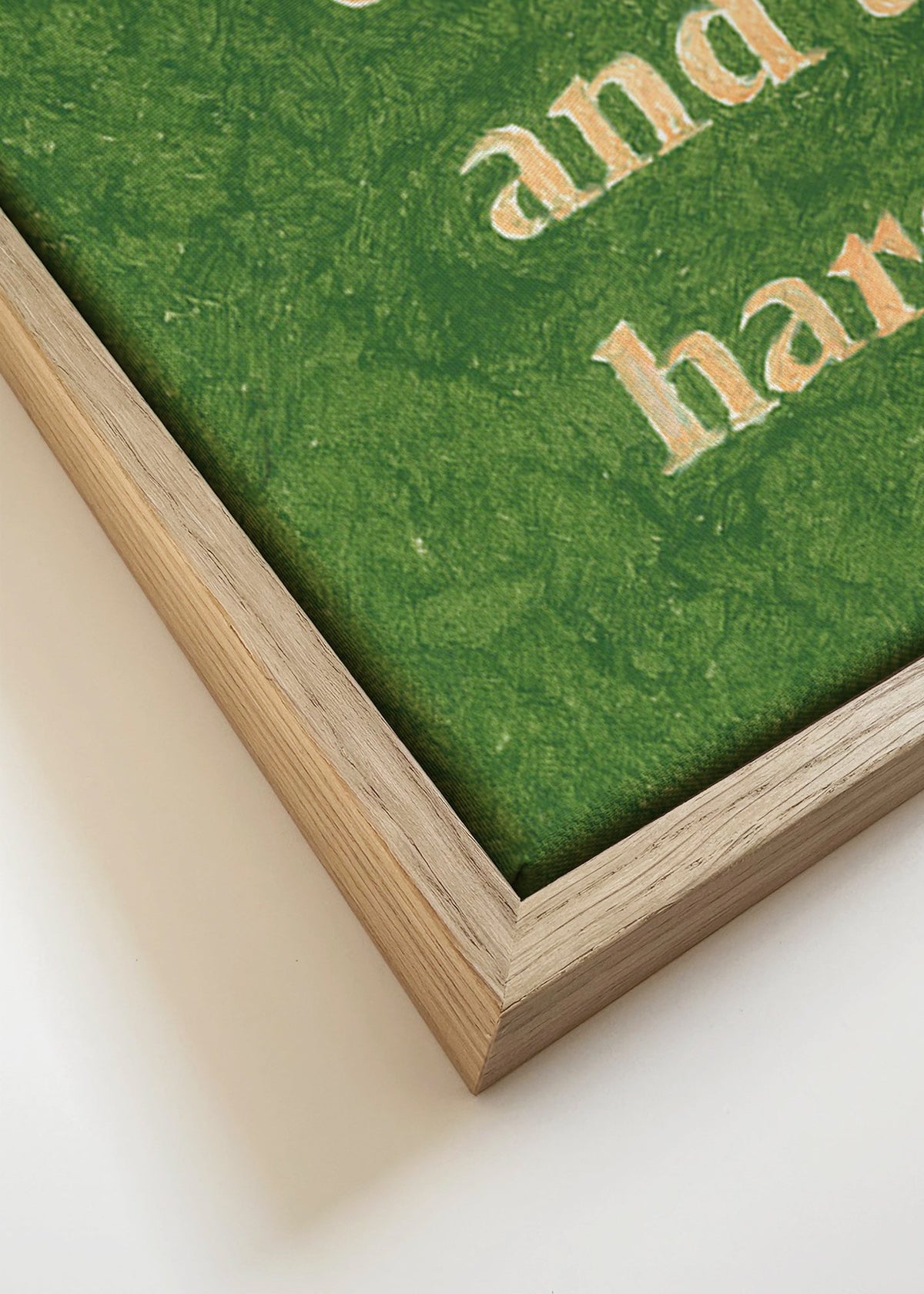 Vintage typografický plakát s citátem – Canvas detail