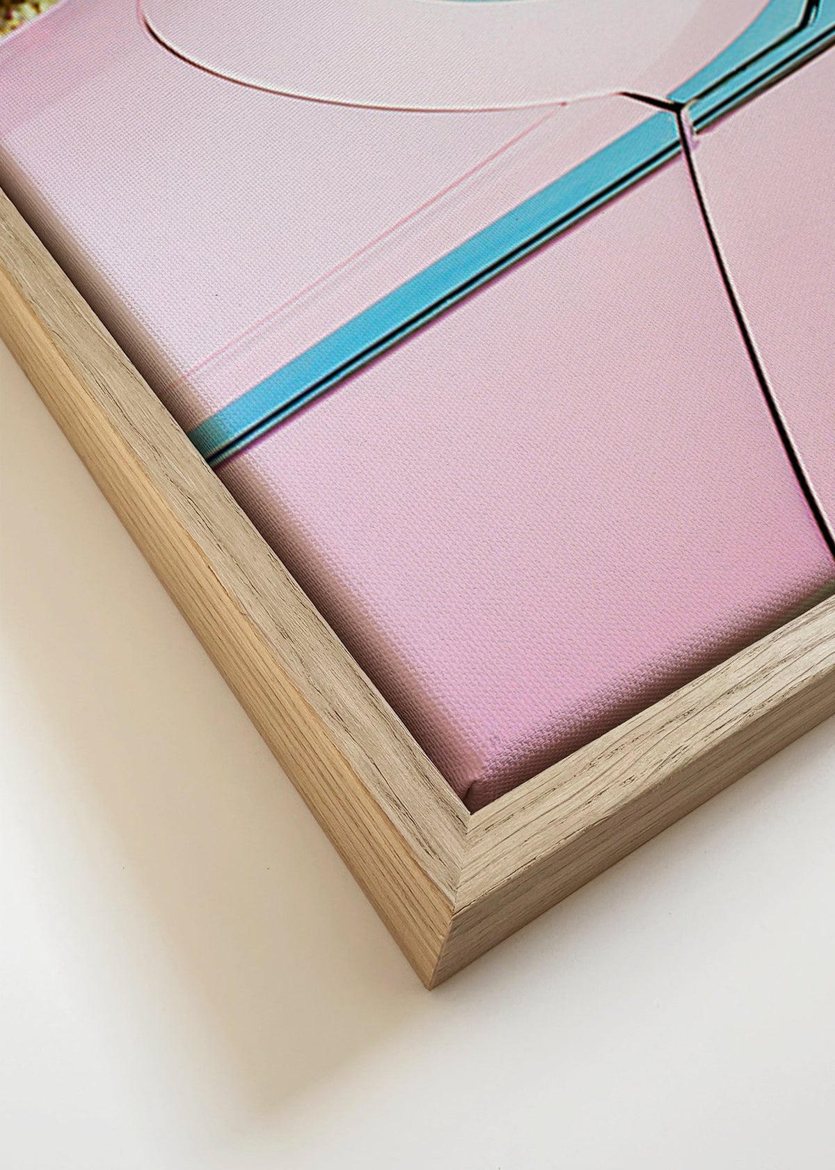 Vintage plakát růžové kabriolet – Canvas detail
