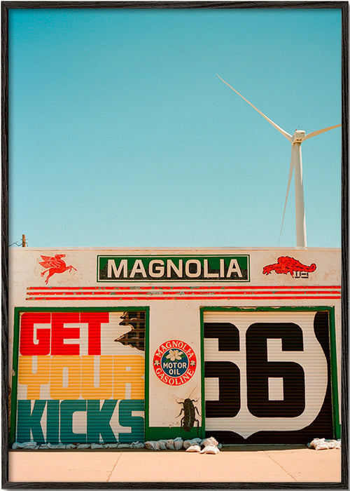 Obraz do kuchyně Route 66 nástěnná fotografie – Black Frame