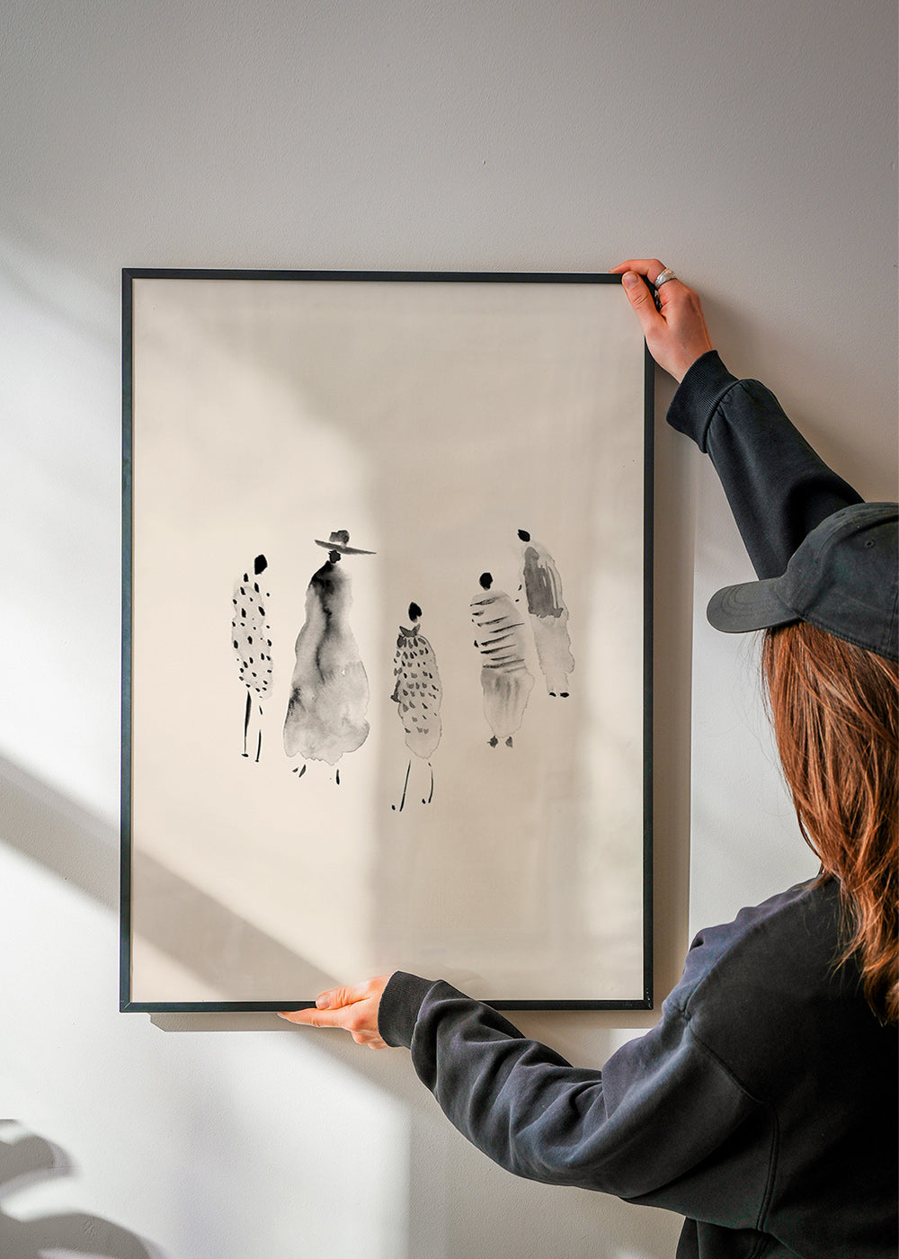 Ilustrace postav inkoustem minimalistická – Product1