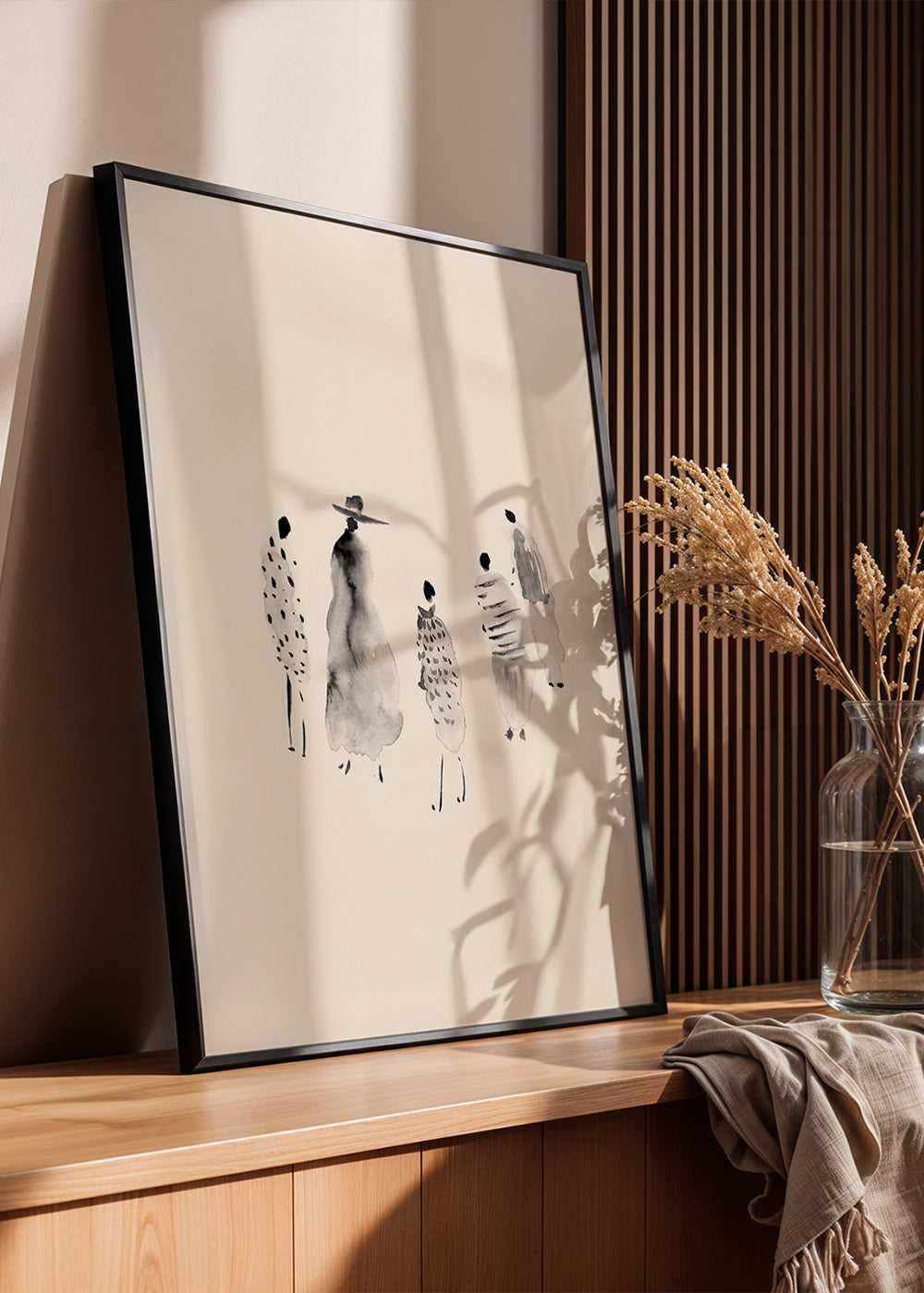 Ilustrace postav inkoustem minimalistická – Product2