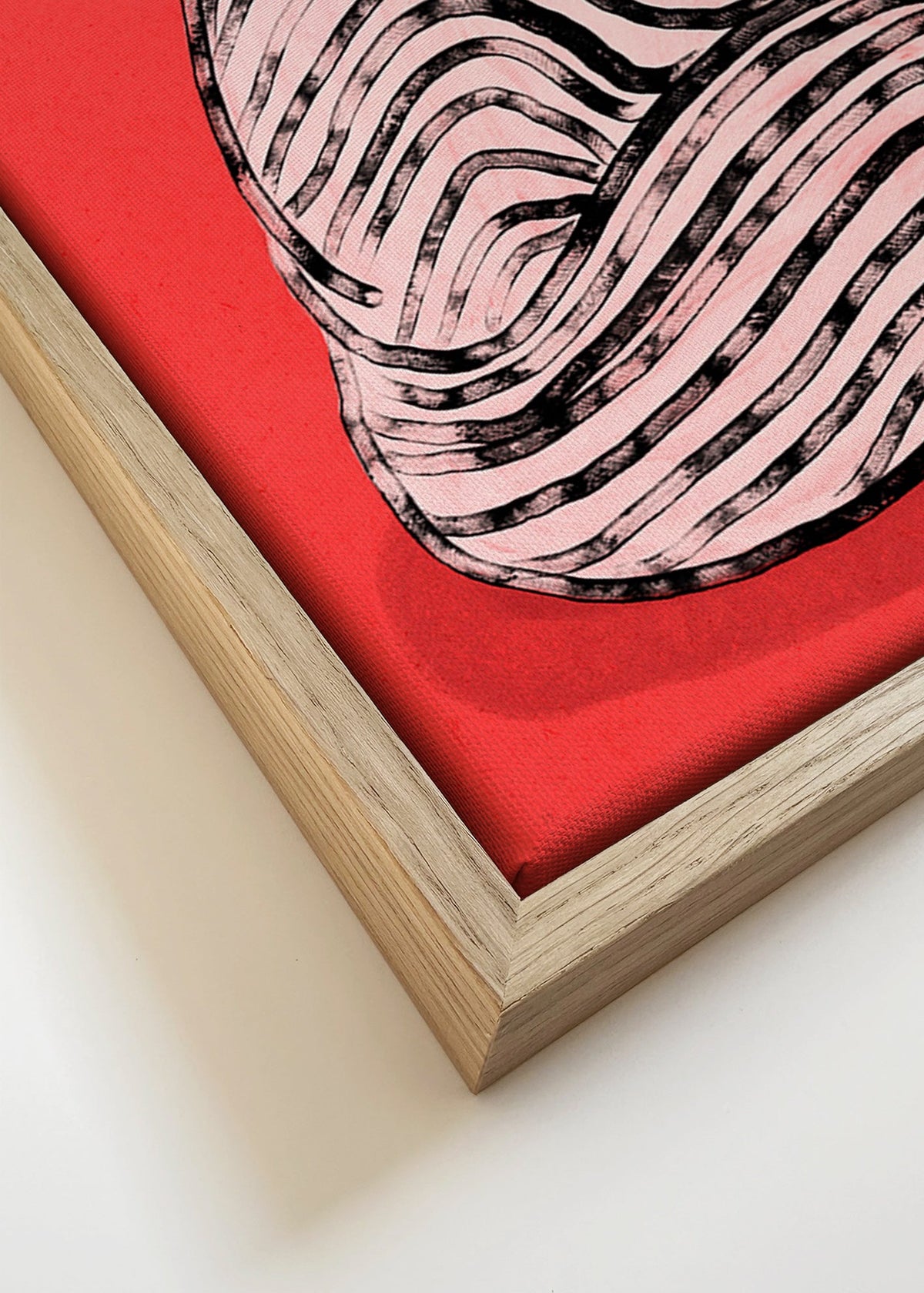 Plakát pruhovaná kočka – Canvas detail