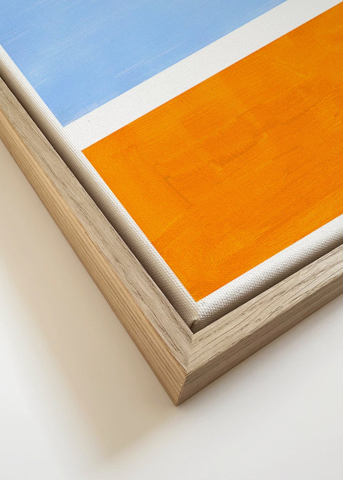Abstraktní obraz s barevnými bloky – Canvas detail