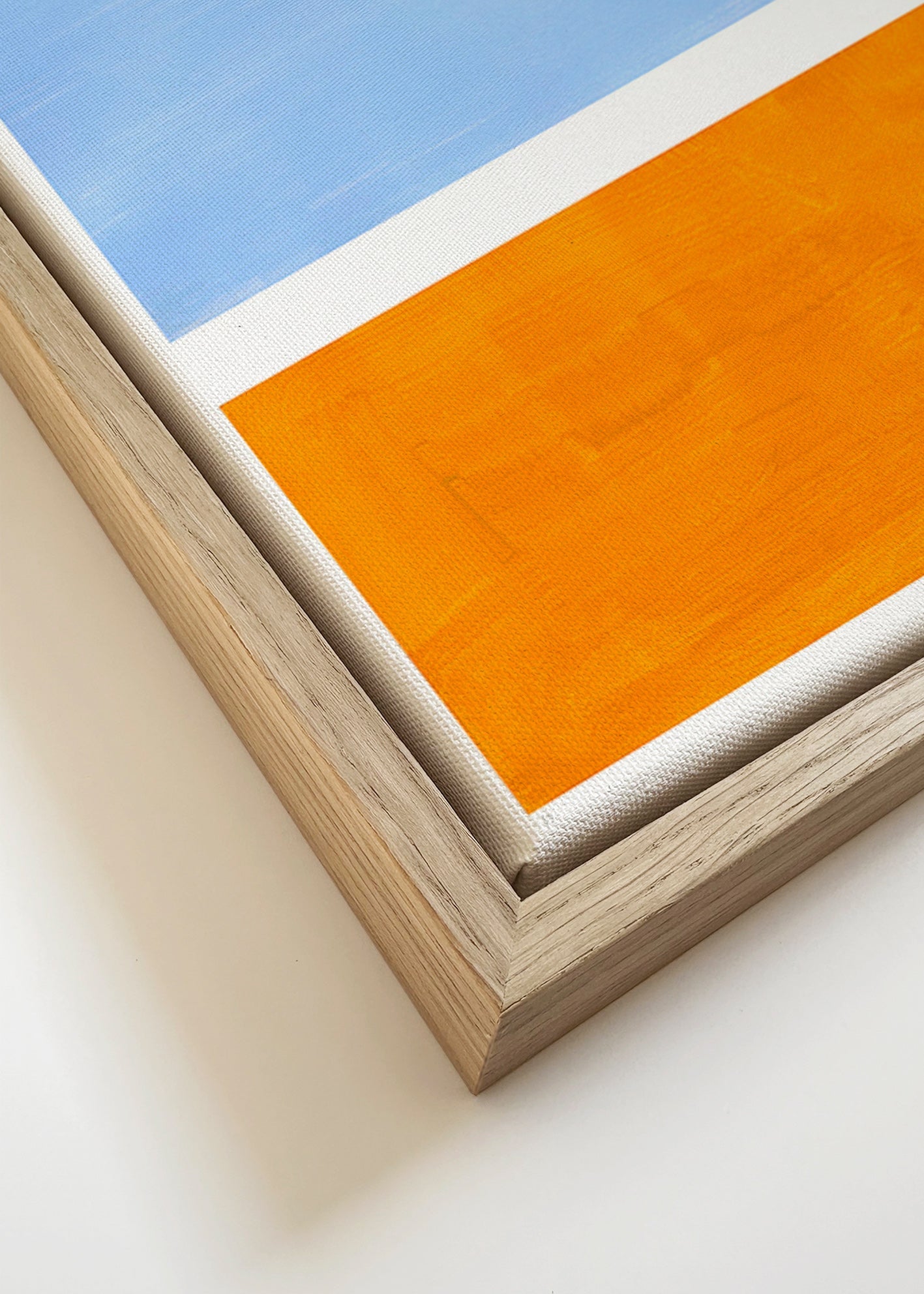 Abstraktní obraz s barevnými bloky – Canvas detail