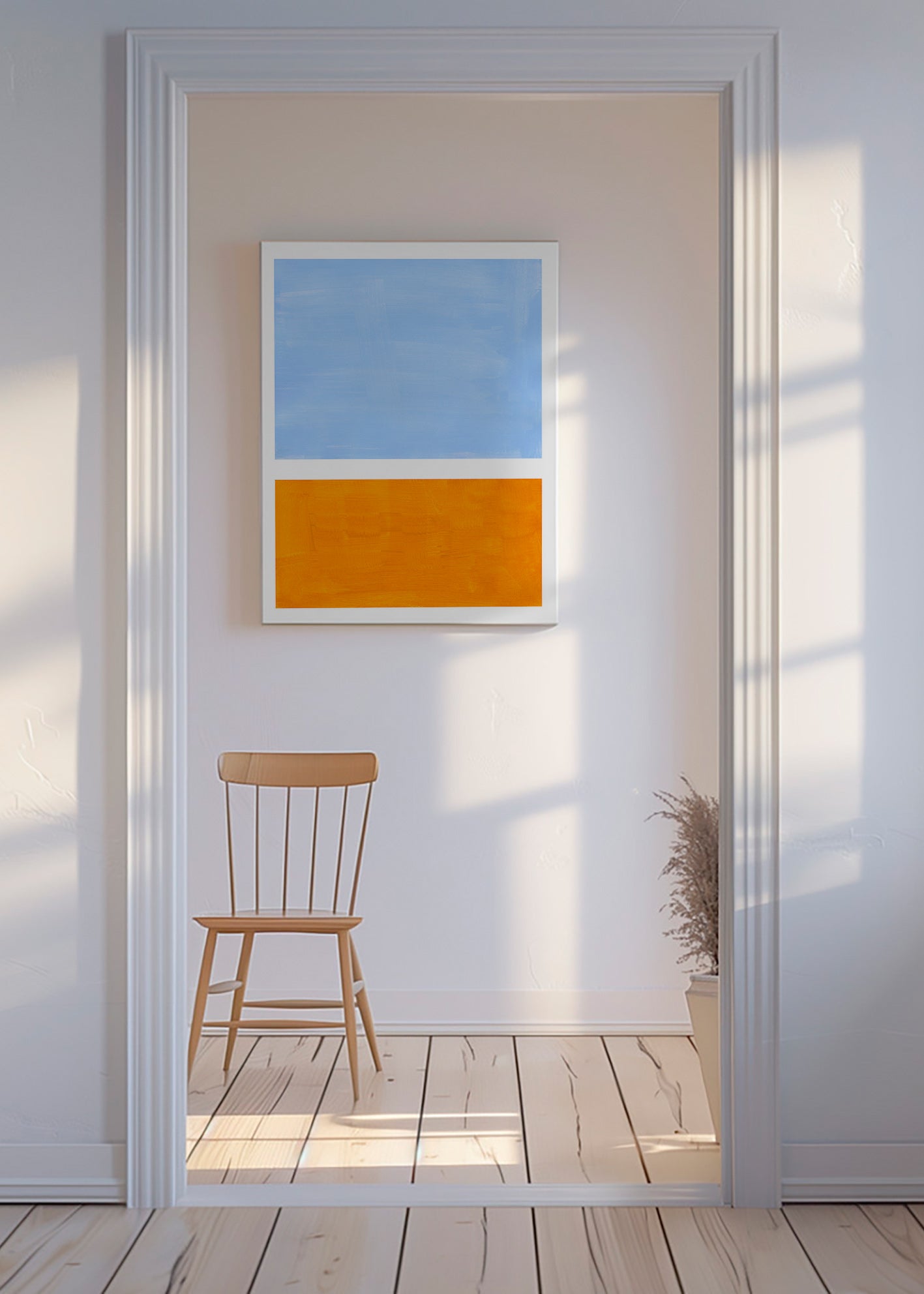 Abstraktní obraz s barevnými bloky – Canvas