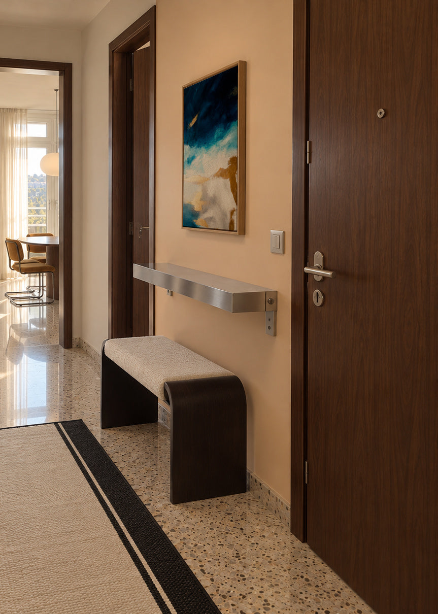 172 - Framed canvas in an interior