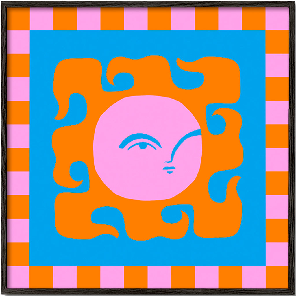Hrací sluneční ilustrace – Black Frame