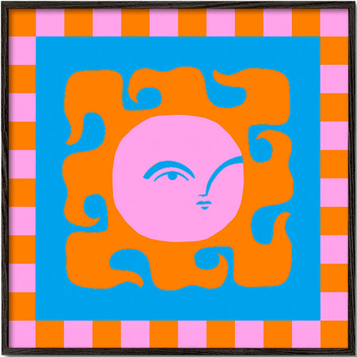 Hrací sluneční ilustrace – Black Frame