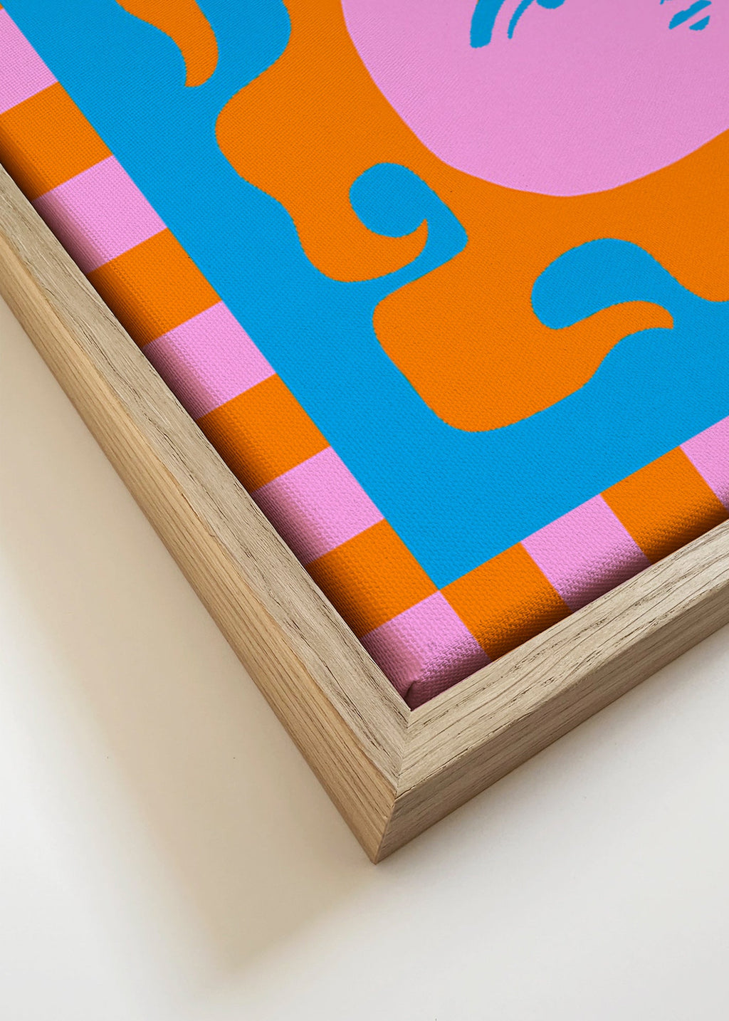 Hrací sluneční ilustrace – Canvas detail