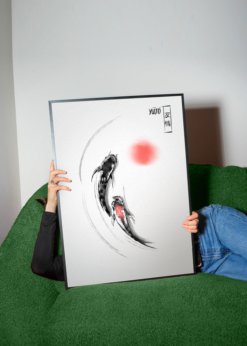 Ilustrace koi japonská minimalistická – Product1