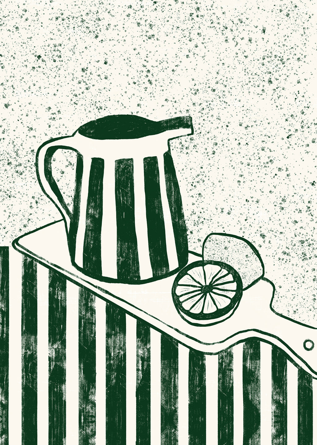 GREEN SERVED - Unframed art print