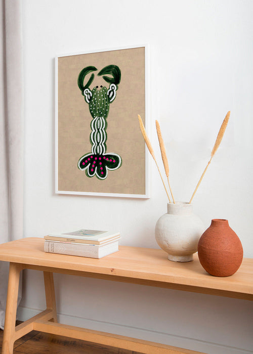 Ilustrace zeleného humra – Product1