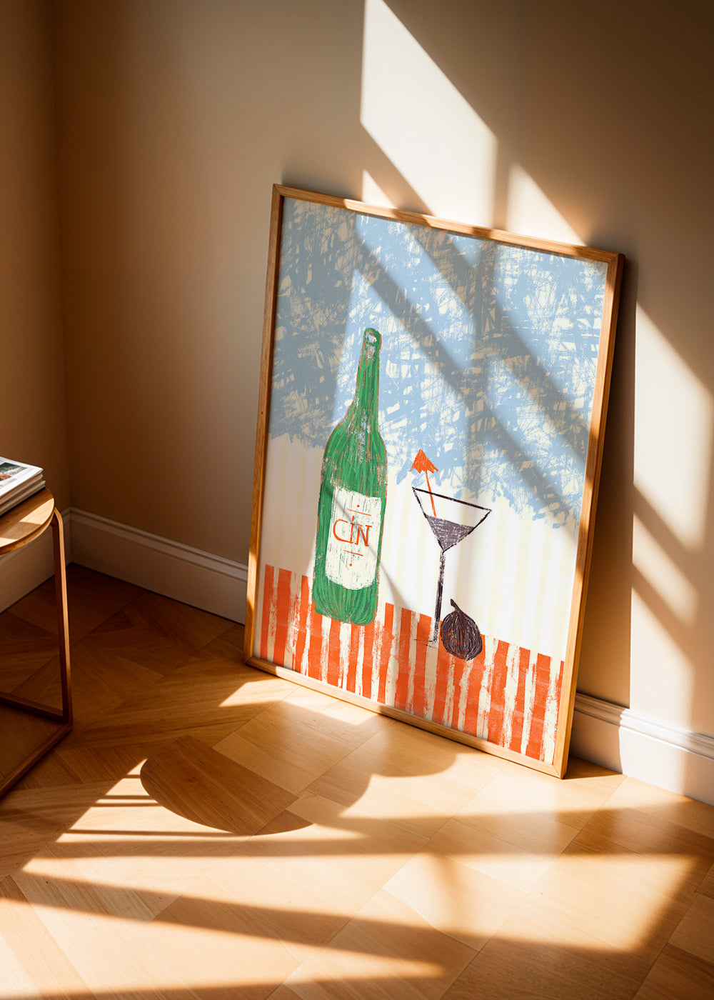 Obraz do kuchyně s ilustrací lahve ginu – Product2