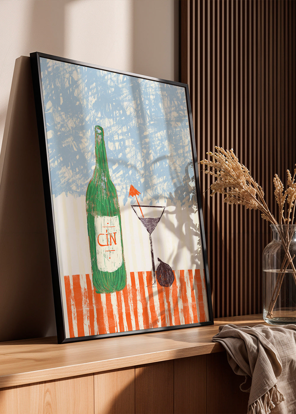 Obraz do kuchyně s ilustrací lahve ginu – Product3