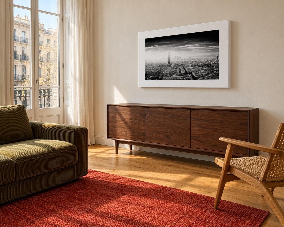 Paris - Unframed canvas in an interior