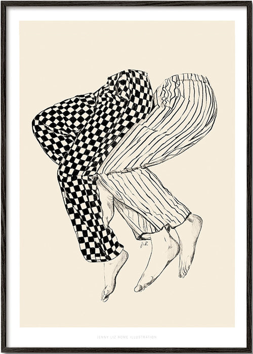 Ilustrace propletených nohou – Black Frame