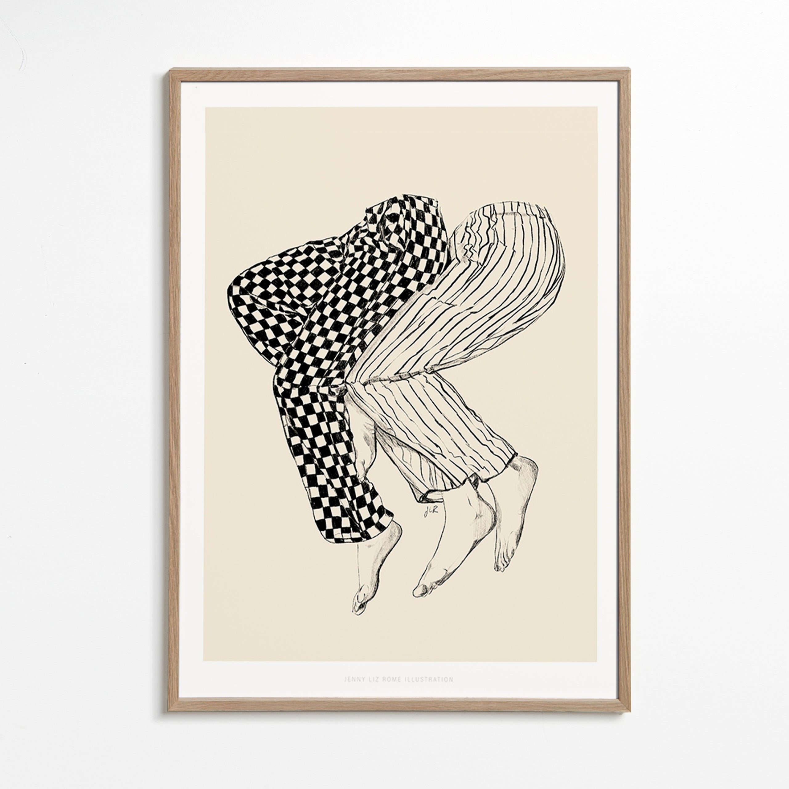 Ilustrace propletených nohou – Oak Frame