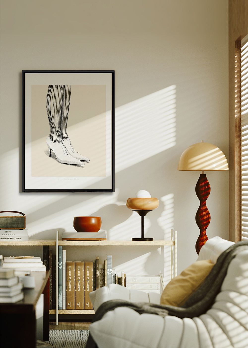 Ilustrace pruhovaných punčoch – Canvas2