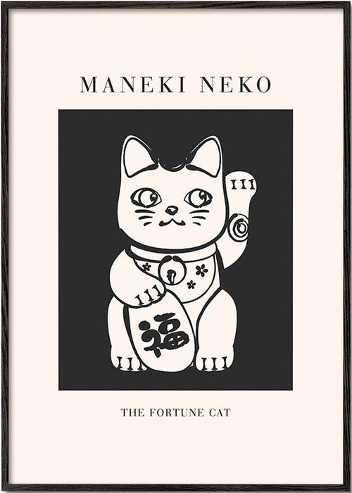 Ilustrace Maneki Neko – Black Frame