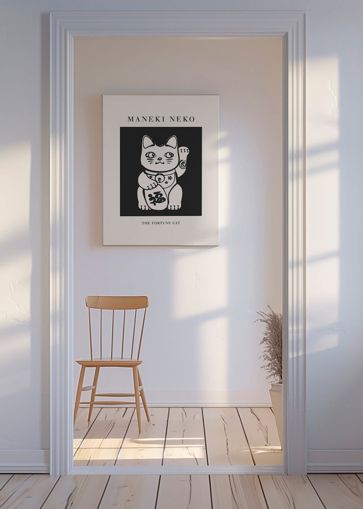 Ilustrace Maneki Neko – Canvas