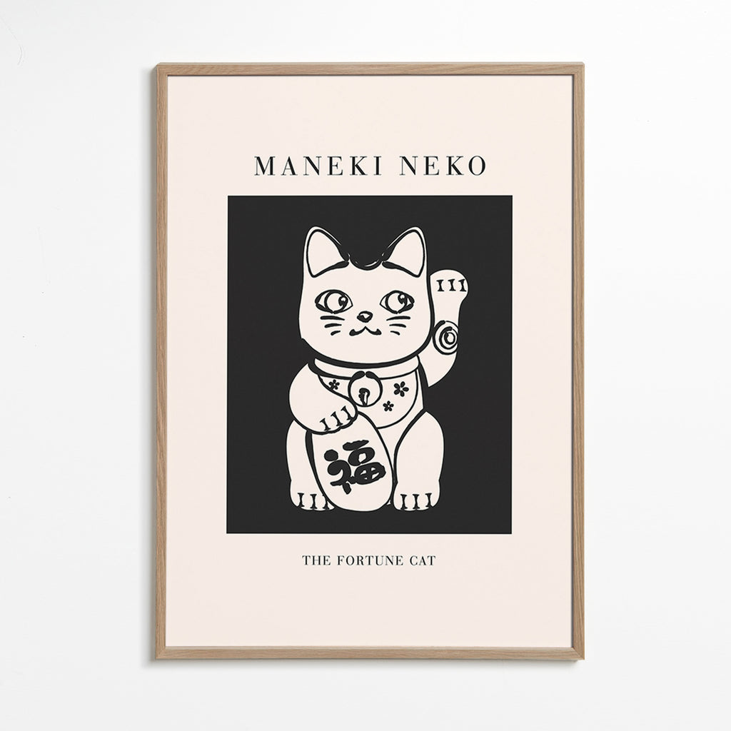 Ilustrace Maneki Neko – Oak Frame