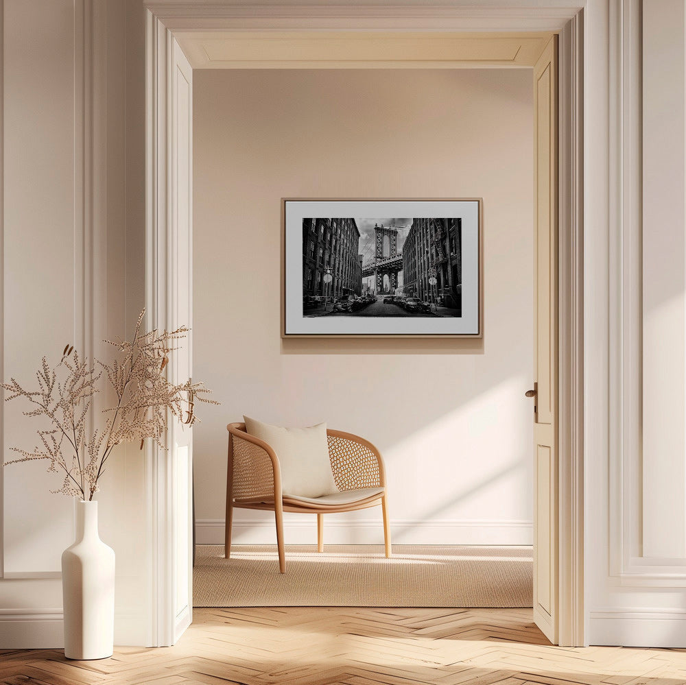 Obraz do kuchyně: Manhattanův most černobílý – Canvas2