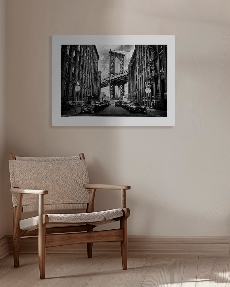 Obraz do kuchyně: Manhattanův most černobílý – Canvas