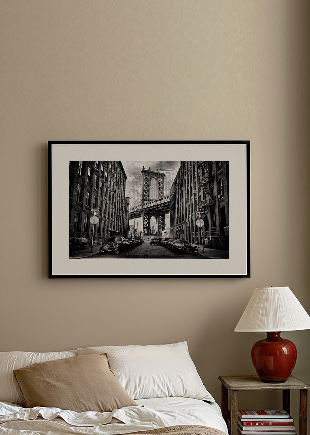 Obraz do kuchyně: Manhattanův most černobílý – Product3