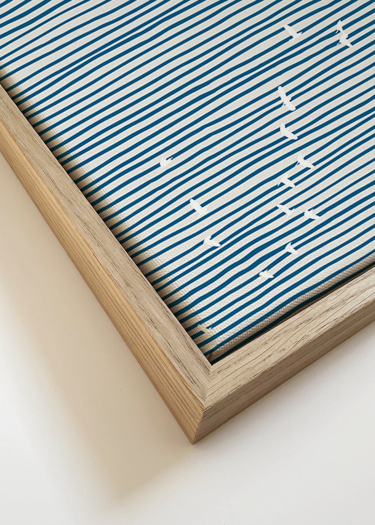 Obraz krajiny s minimalistickými plachtami – Canvas detail