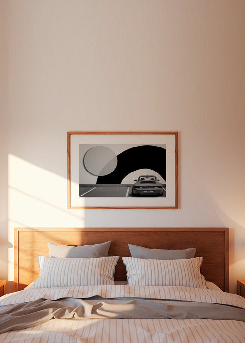 Fotografie Porsche 911 s geometrickým muralem – Product1