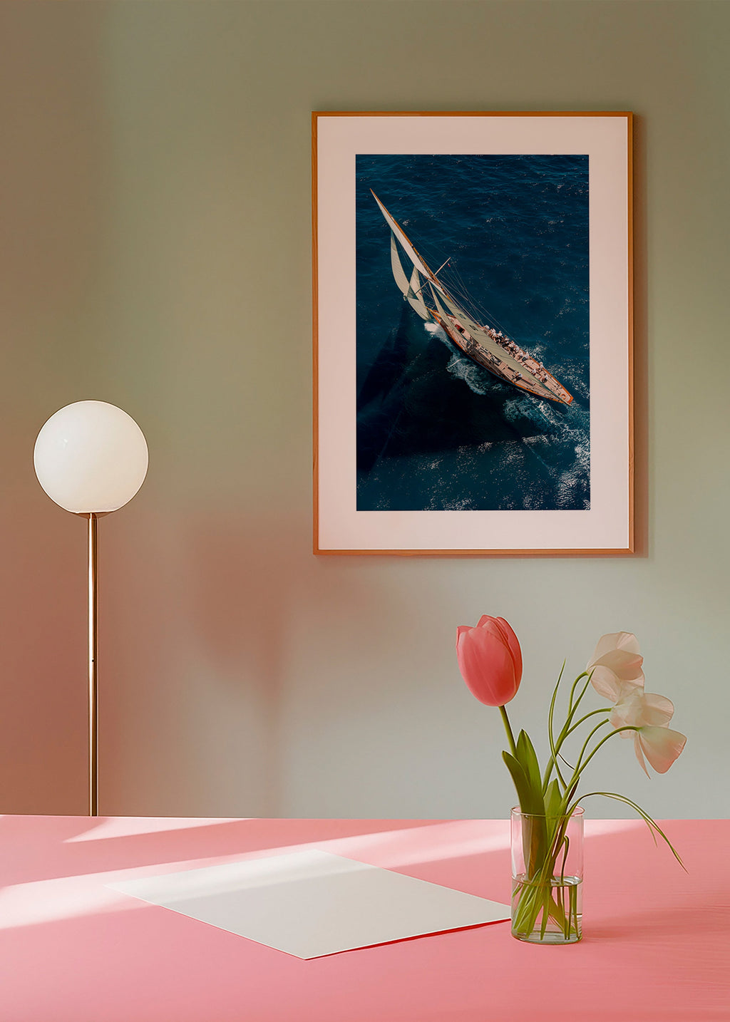 Fotografie klasické plachetnice v závodě – Product1