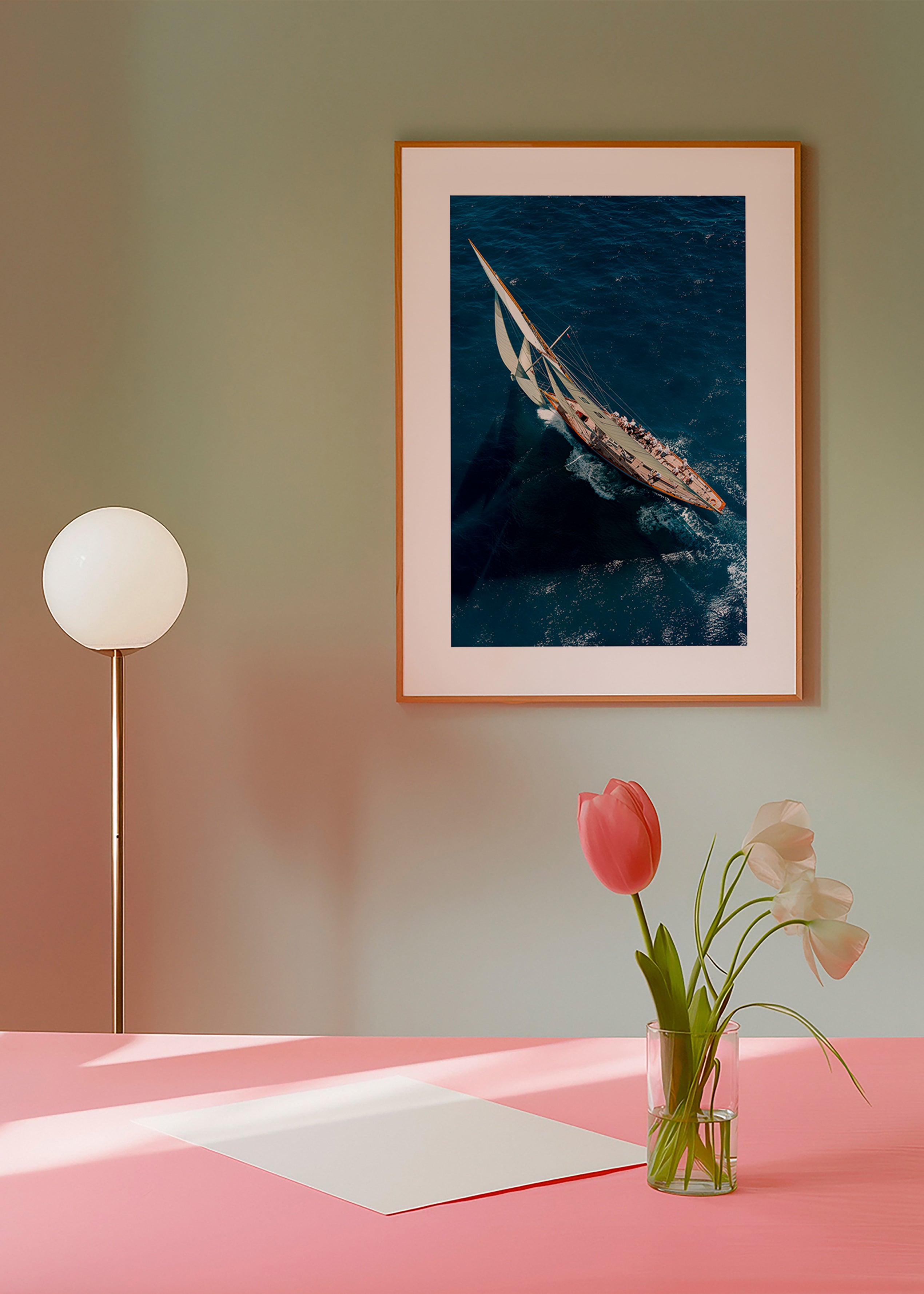 Fotografie klasické plachetnice v závodě – Product1