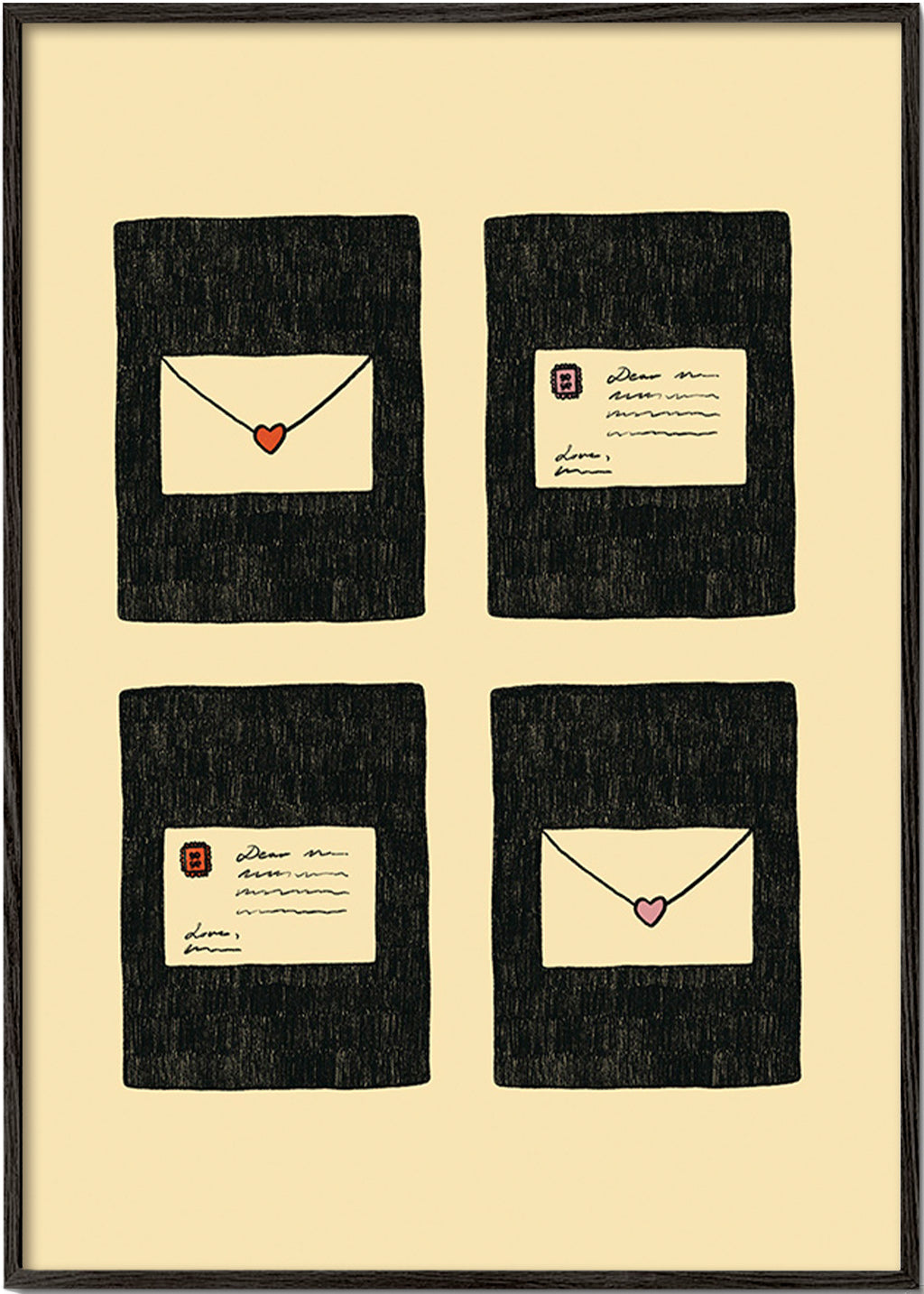 Ilustrace milostných dopisů ve čtyřech – Black Frame
