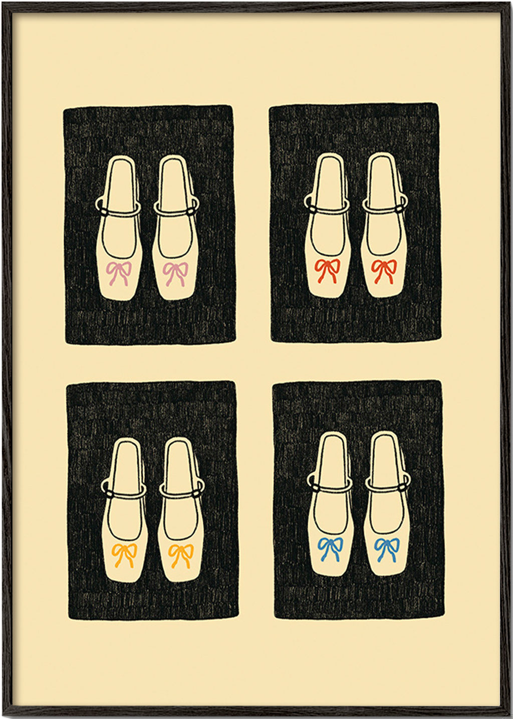 Ilustrace bot s mašlemi – Black Frame