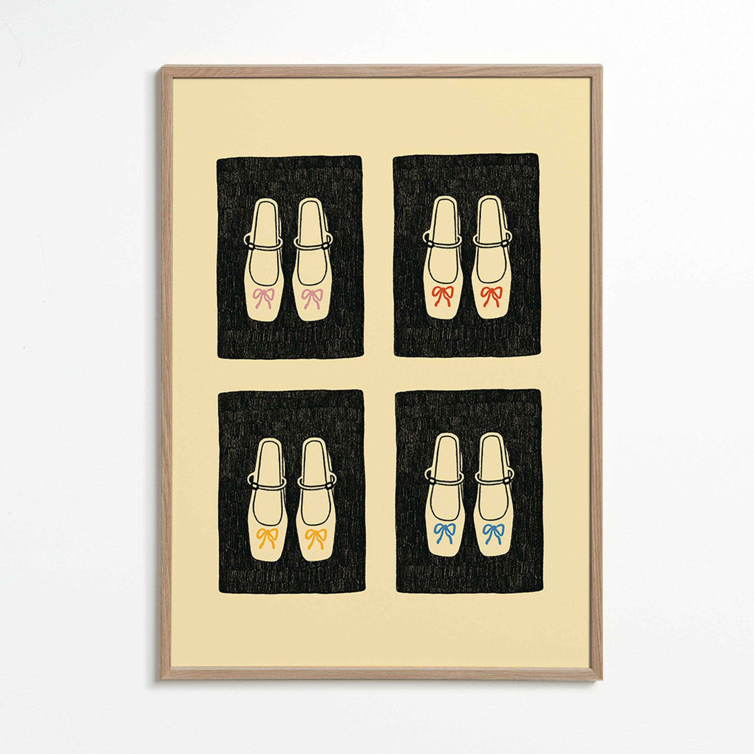 Ilustrace bot s mašlemi – Oak Frame
