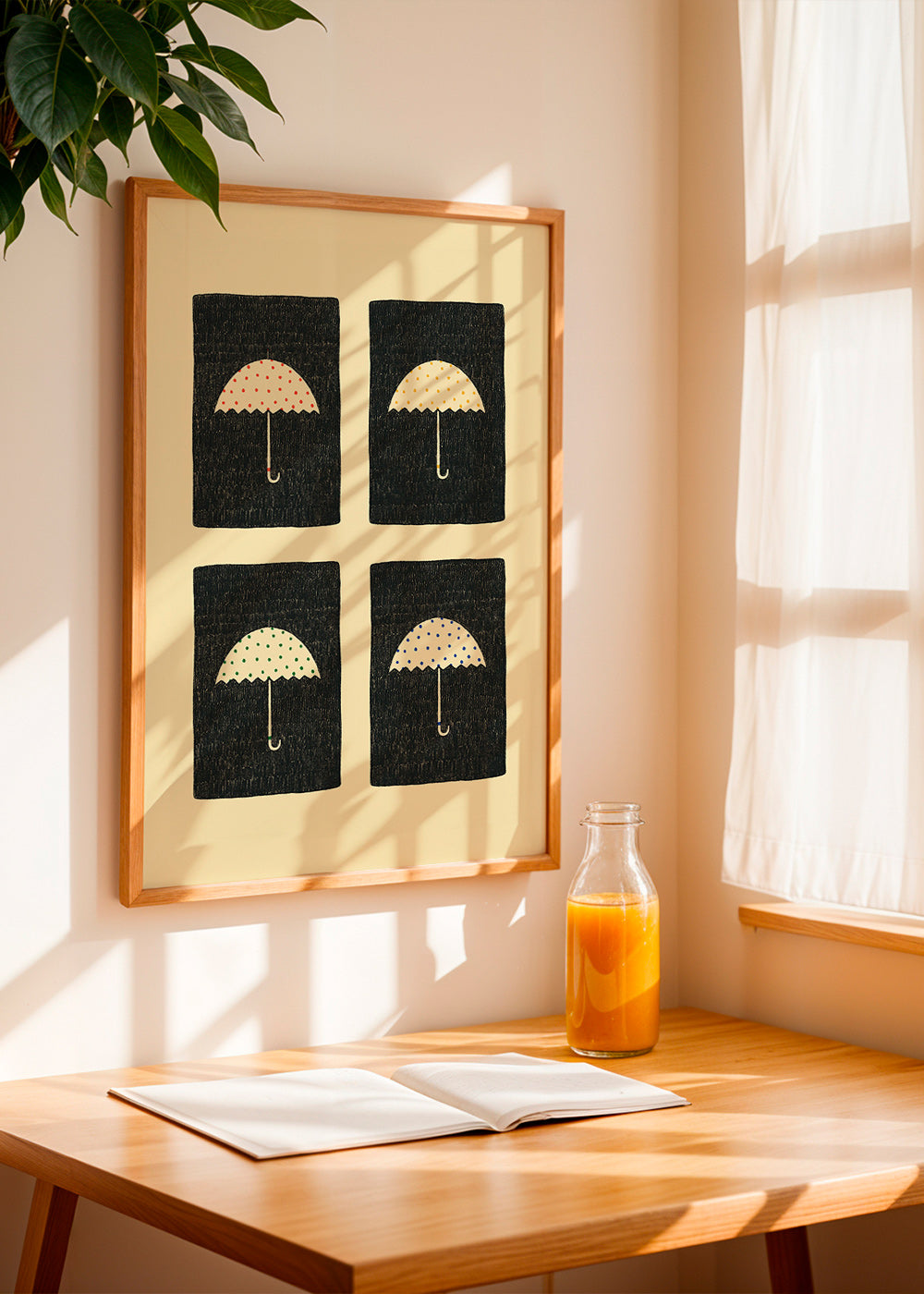 Ilustrace opakujících se deštníků – Product2