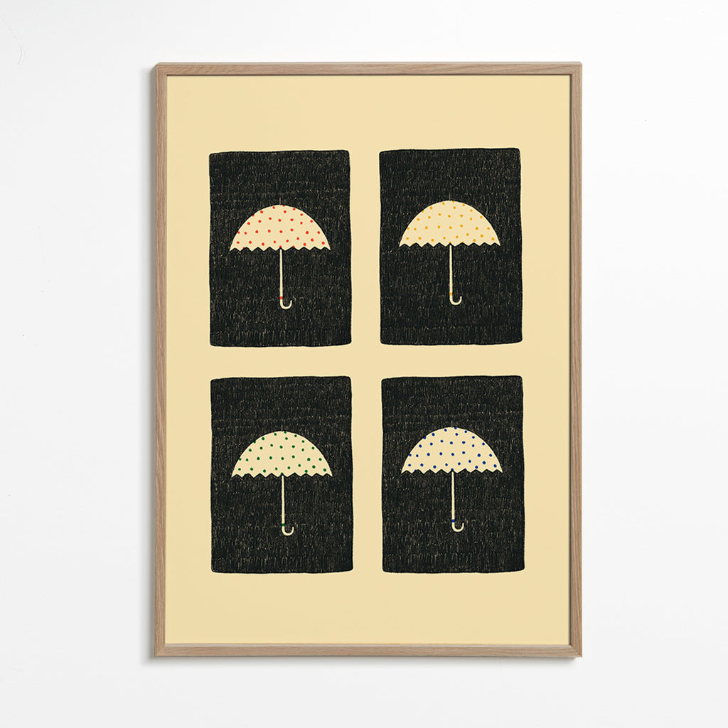 Ilustrace opakujících se deštníků – Oak Frame